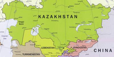 નકશો tengiz કઝાકિસ્તાન